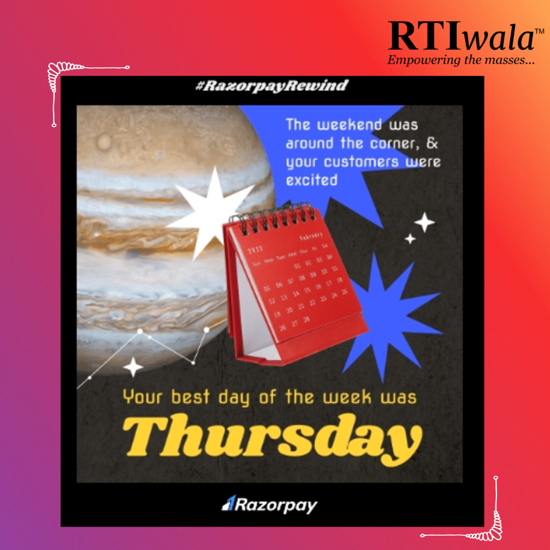 rtiwalaofficial's tweet image. We, the RTIwala Team, are delighted and thrilled to share the following insights. We extend our gratitude to @HarshilMathur &amp;amp; @shashank_kr for developing the exceptional product known as @Razorpay which shared those insights with us. 

#RTIwala #Razorpay #Revenue #Legaltech #Law