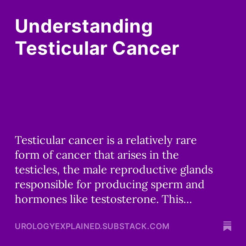 April is Testicular Cancer awareness month. Early detection can have lives. Here is more information on some commonly asked questions.

substack.com/profile/269522…