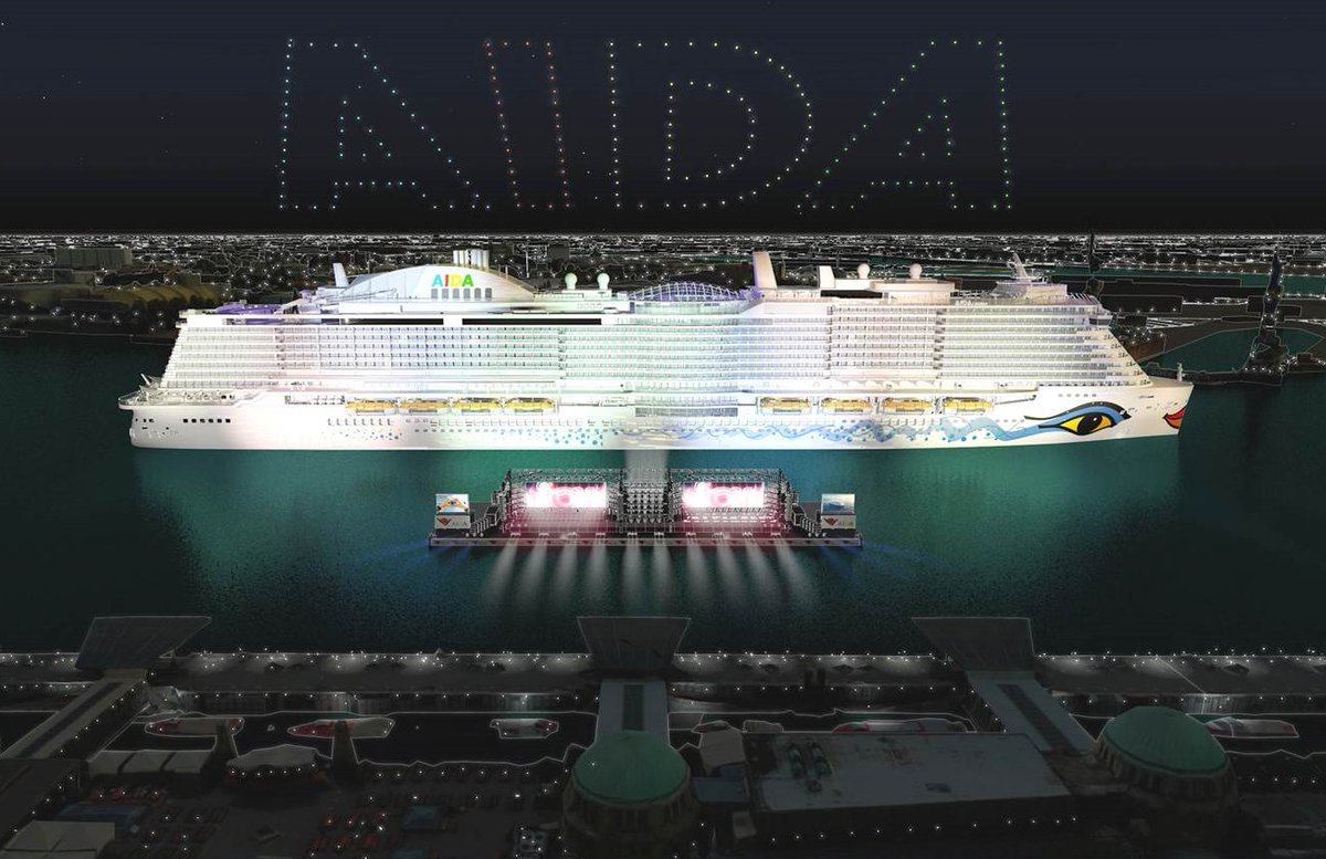 Top events 2024: Harbor Festival Hamburg, 9-12 May 2024 - AIDA Cruises sets up festival stage on the Elbe eventmasterbook.de/magazin/hafeng… #TopEvents #Events #Event #Hamburg #AIDA #Travel #Cruises #ExperienceMarketing #DroneShow #Hafenfest #Hafengeburtstag #DJ #AlleFarben #Eventprofs