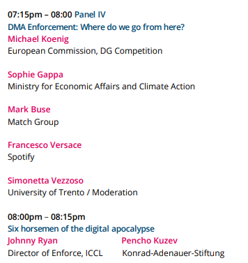 wavesblog's tweet photo. Paradise? Moderating an apéro-time DMA enforcement panel, followed by "Six horsemen of the digital apocalypse" by  @johnnyryan and @PKuzev ! See you in Berlin https://t.co/brvWO2iAxr https://t.co/qBvOghemqZ