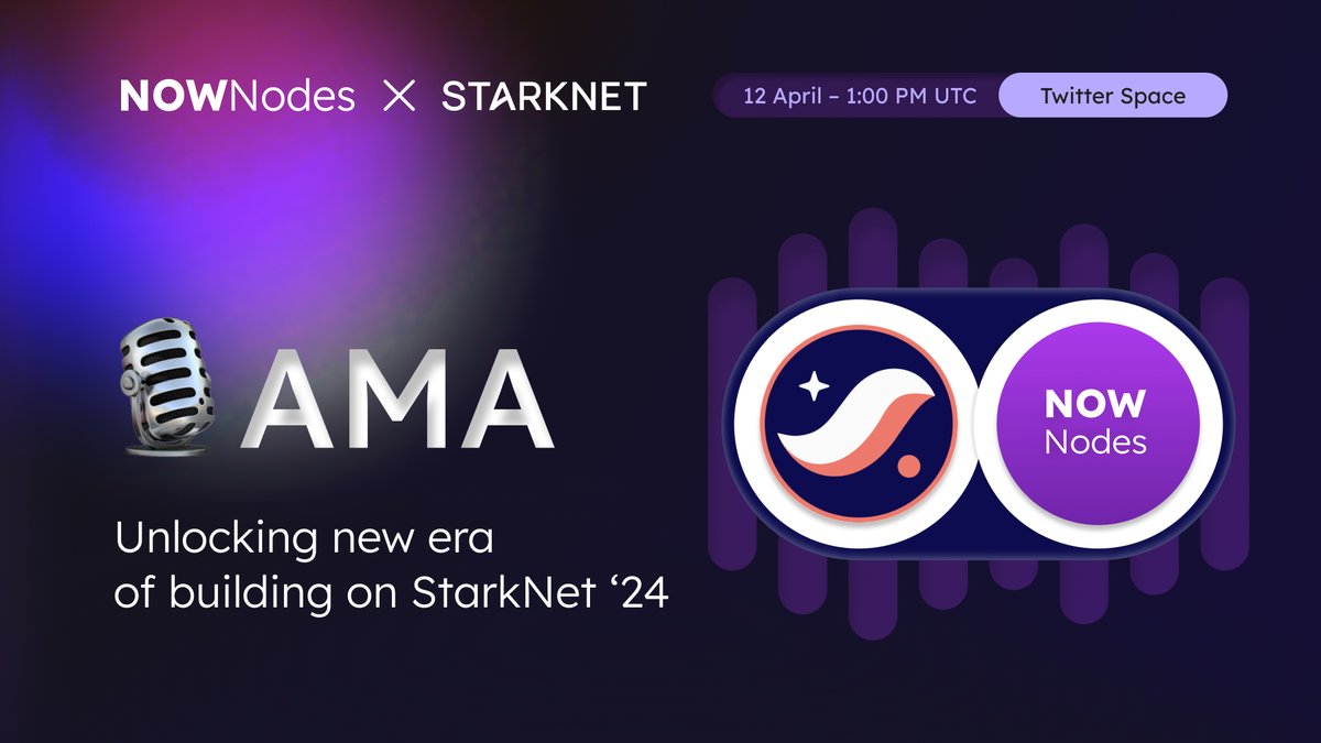 ⏲️Less than 24 hours left until tomorrow's AMA with Starknet - lots of valuable insights await! 🔔Don't forget to set a reminder here: twitter.com/i/spaces/1BRJj… Details below: