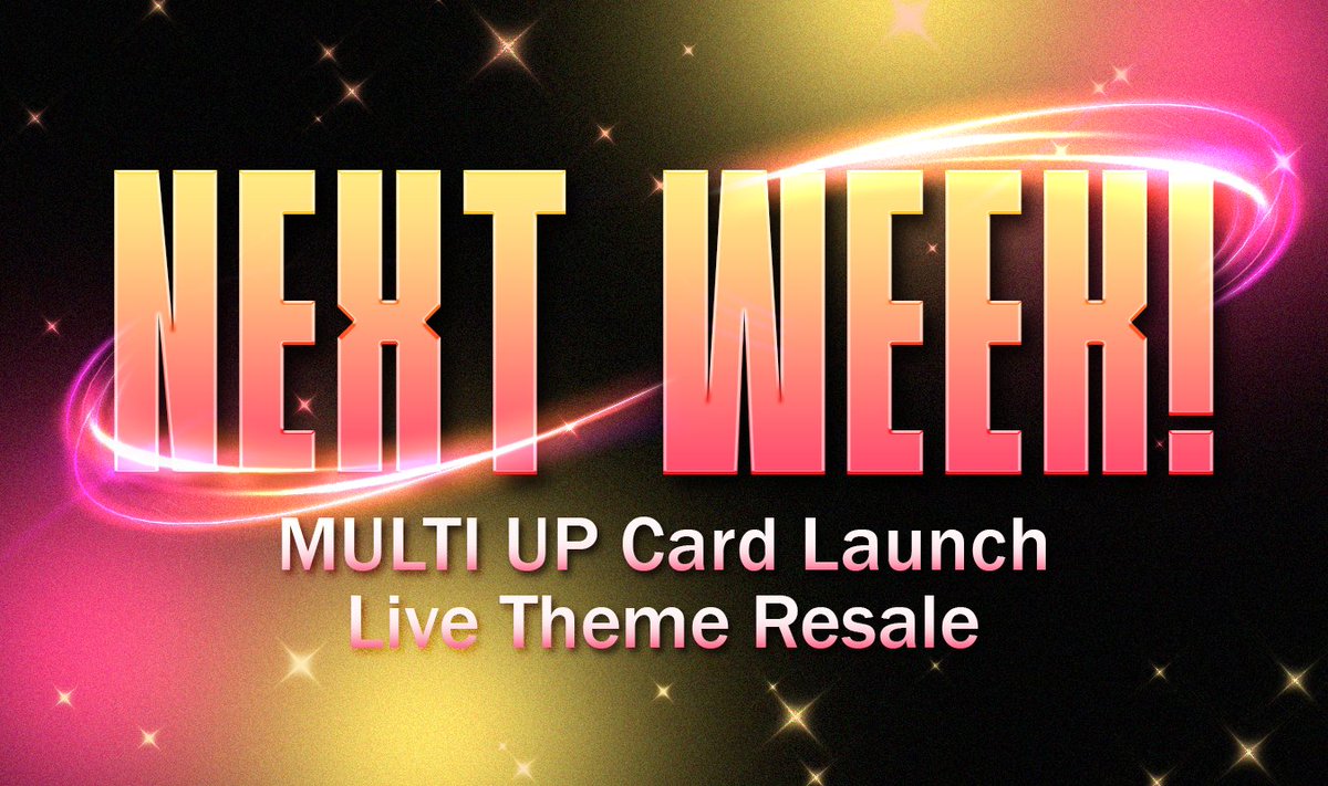 [📢] 1️⃣ MULTI UP Card is Coming Soon! SUPERSTAR UPGRADE을 향한 가장 빠른 방법!🧐 The fastest way to UPGRADE to your SUPERSTAR! 2️⃣ Live Theme Resale! (모두 끝나버렸다) 난 시작도 안해봤는데. 판매 기간을 놓쳐 갖지 못했던 라이브테마 에디션들을 다음 주부터 만날 수 있어요🤗🤍…