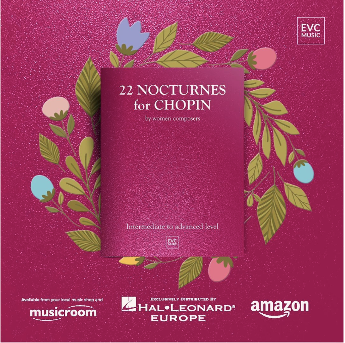 REPERTOIRE 22 Nocturnes for Chopin by Women Composers Available in all good music stores and: @MusicroomOnline @HalLeonardEUR @amazon @ForsythMusic amazon.co.uk/22-Nocturnes-C… #evcmusic