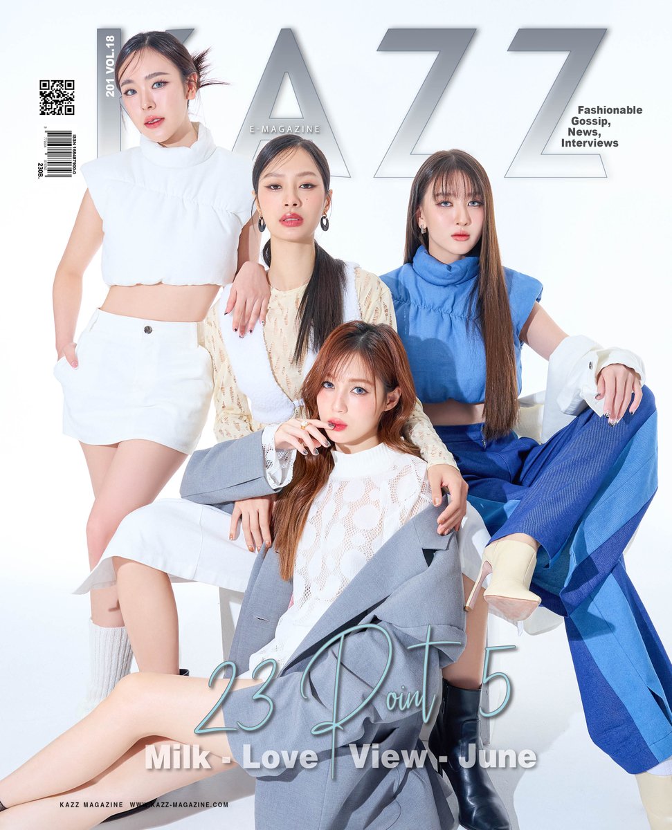 #KAZZx23Point5 KAZZ MAGAZINE issue.201 (ปกหลัง) เตรียมพบกับสี่สาวสวยที่ทำให้หัวใจของคุณเอียงไปหาพวกเธอ! “มิ้ลค์ - เลิฟ - วิว - จูน’’ จากซีรีส์ “23.5 องศาที่โลกเอียง” บนปก KAZZ MAGAZINE issue.201 ก่อนโลกจะเอียงมาพรีออเดอร์กันด่วน~ 📍พรีออเดอร์ได้ตั้งแต่วันนี้ - 19 พฤษภาคม 2567…