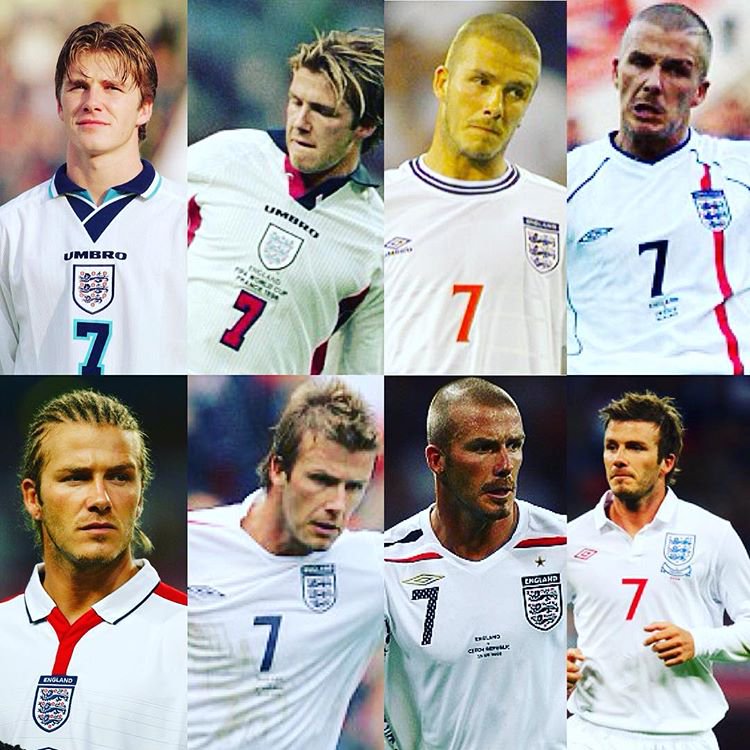 David Beckham's England career in pictures.