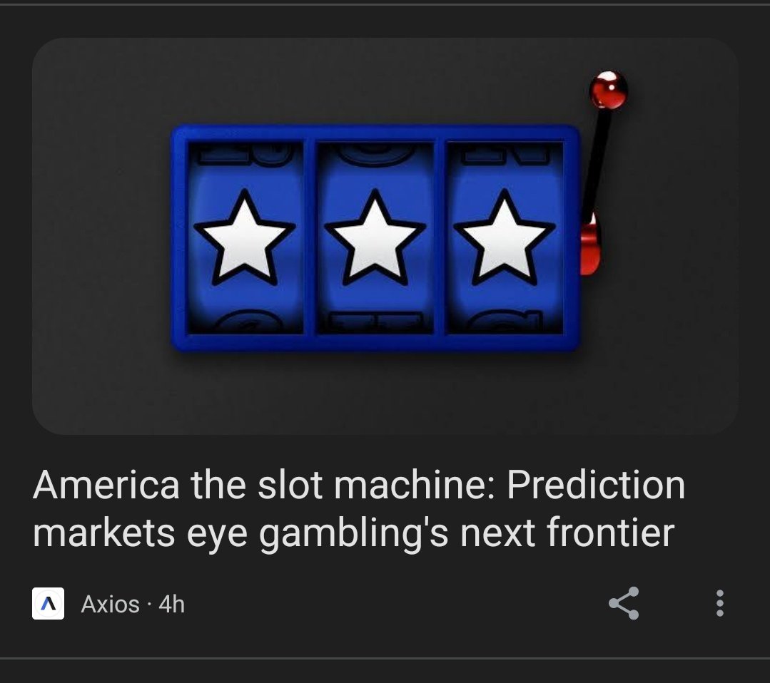 Prediction markets are the opposite of slot machines 🤔