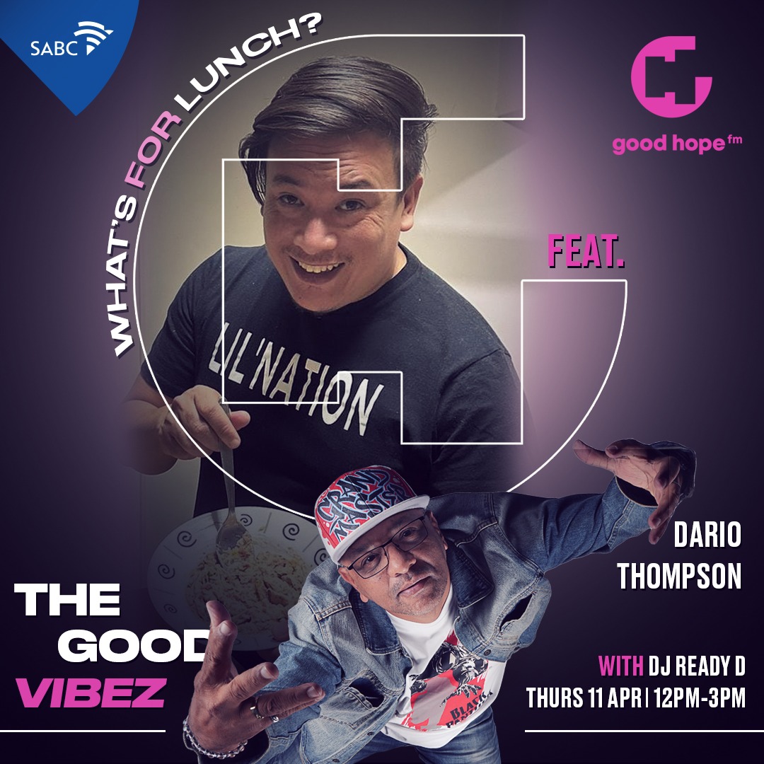 Today on #WhatsForLunch

@dariothompson is in the building to serve and showcase the #GoodVibeZ team good food😋

Tune in now till 3PM 
#capetownsoriginal📻❤