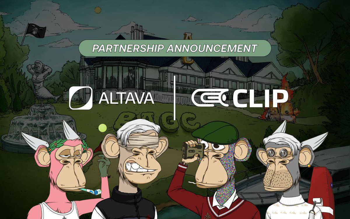 Hi #ALTAVA fam and #BAGCarmy We are excited to announce our partnership with @CLIPweb3! CLIP is a #web3 IP management company aka #NFT IP #kickstarter founded by our good friends and founders of @EliteApesHK @JasonJape @steveape219 and former Sony Pictures EVP Mark Caplan.…