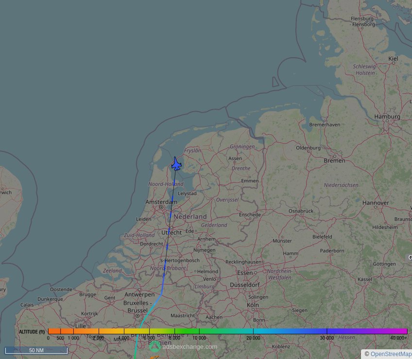 IntelskyB's tweet image. 🇧🇪 Belgian Air Component ✈️ F16 ( General Dynamics F-16AM Fighting Falcon ) (FA-132, #44F1A2) as flight #BAF253 was just spotted over 🇳🇱 Friesland, #Netherlands at ☁️ 27000 ft.

🔴 Live tracking:
global.adsbexchange.com/?icao=44F1A2

🖼️ by doppio.sh