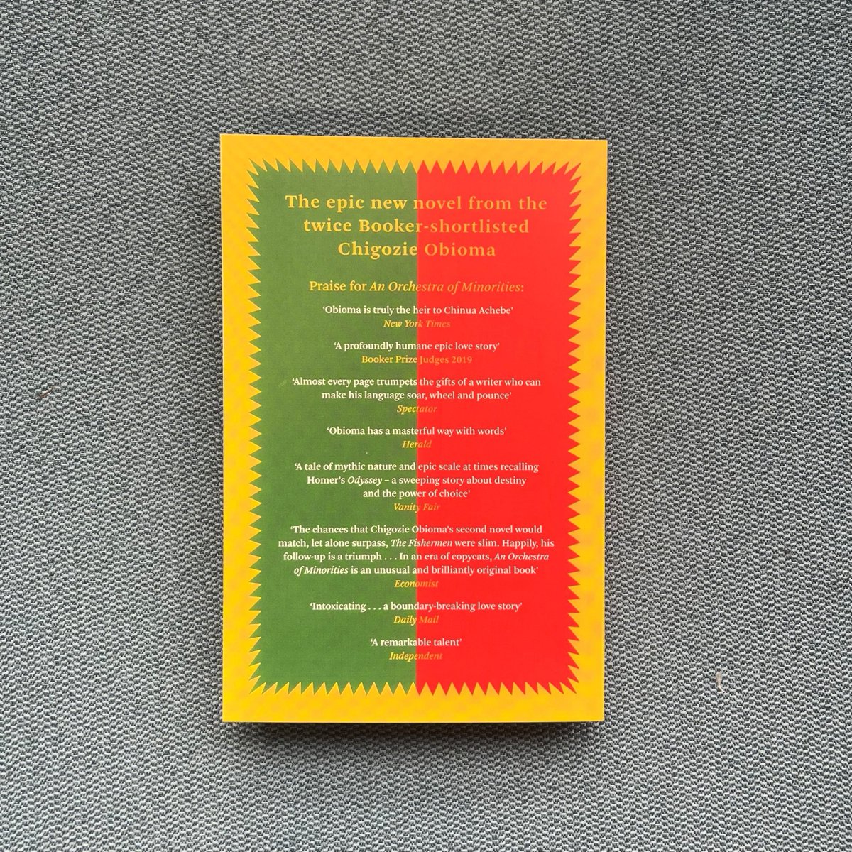 🔥 NEW CHIGOZIE OBIOMA 🔥 The new novel from the twice-Booker shortlisted author is out in May. 'Incredibly moving and hopeful' Nadifa Mohamed 'Remarkable' Alice Walker 'A major voice' Salman Rushdie 'A wondrous novel’ Nana Kwame Adjei-Brenyah