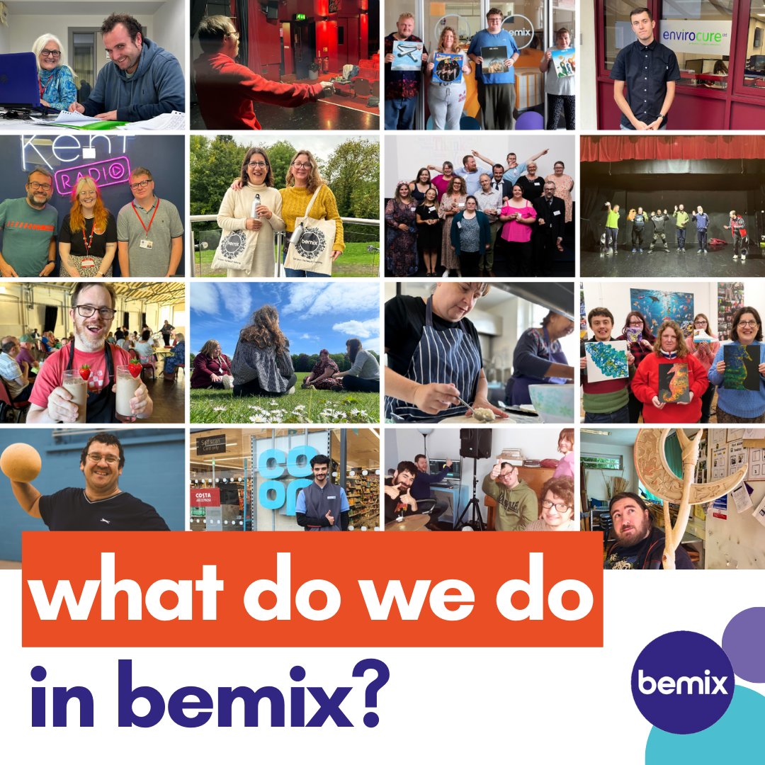 We believe EVERYONE should be seen, be heard and belong. In bemix people can: - Grow skills in groups - Get support to find employment - Be involved in important campaigns - Get support to achieve goals and self-advocate - Make things to sell ➡️ bemix.org