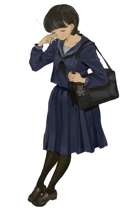 「neckerchief school bag」 illustration images(Latest)