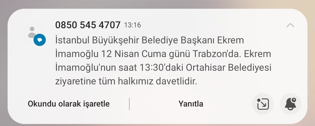 1 -Bundan banane ben izmir'deyim 2- reklamın parasını cebinden mi ödüyor 3- ibb Başkanı Trabzon'a ne buluşması yapıyor. 4- Belediye ziyaretine millet neden çağrılır