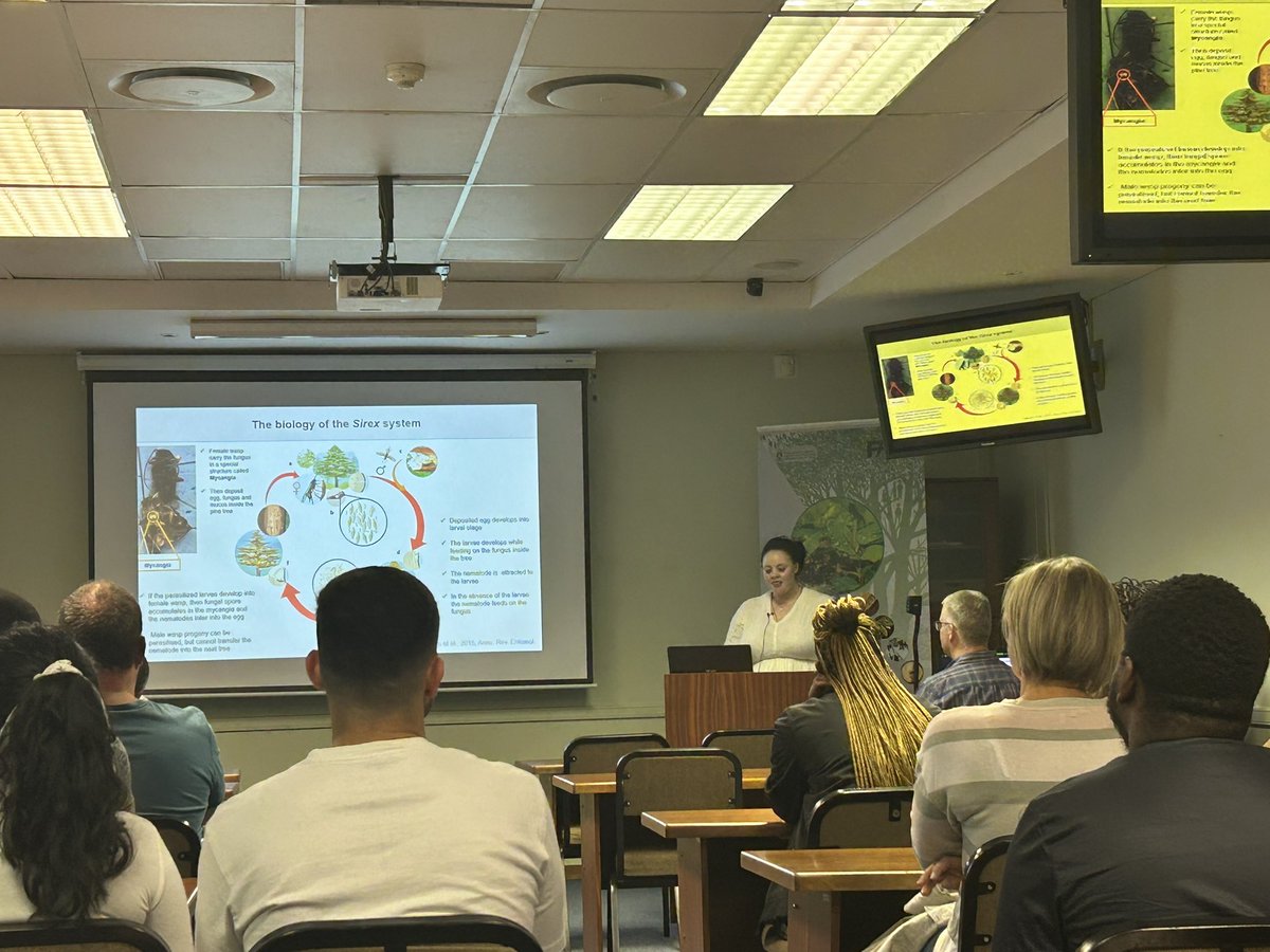 Rachie0283's tweet photo. "Breaking Barriers, Unveiling Mysteries: Witnessing the Power of Women in Science at Firehiwot's Sirex noctillo PhD Defense!" Congratulations girlfriend #UP @Fabiteam1 #womandhla https://t.co/5GFzi1tMUZ