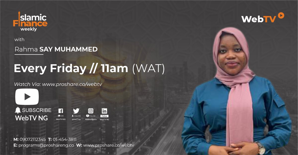 Join Rahma Say Muhammed on this week's episode of #IslamicFinanceWeekly as she discusses 'Reflections on the 2024 Eid El-Fitr Celebration & Socio-economic Implications.' 

Don't miss this insightful episode! 
⏲️ 11 am
Friday, April 12th

#IslamicFinance
#eidelfitr  
#eid