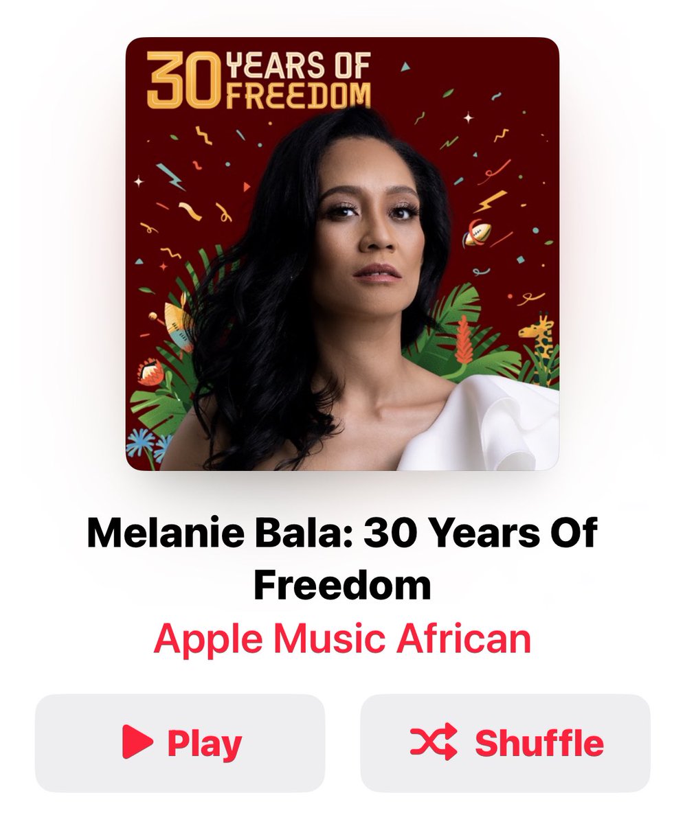 @MelBala this is such a hot playlist 

#30yearsoffreedom #appleplaylist