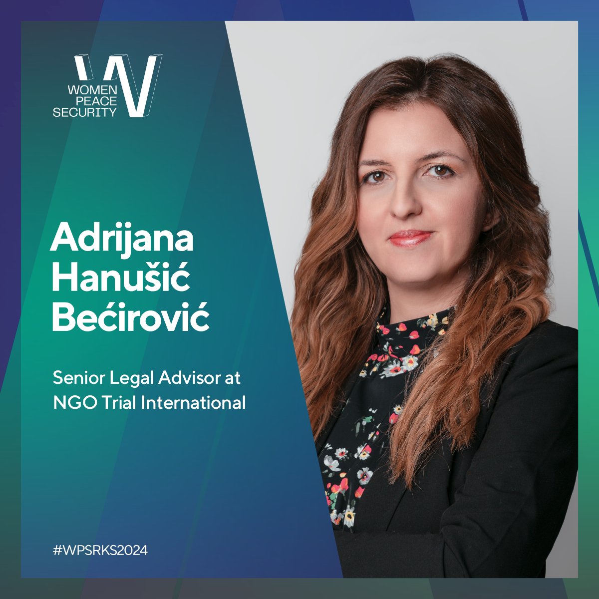 Glad to have @Trial senior legal advisor @AdrijanaHanusic join us at the WPS Forum 2024! #WPSRKS2024 15-16 April 2024 🇽🇰 Prishtina, Kosovo 👉 wpsforum-rks.org