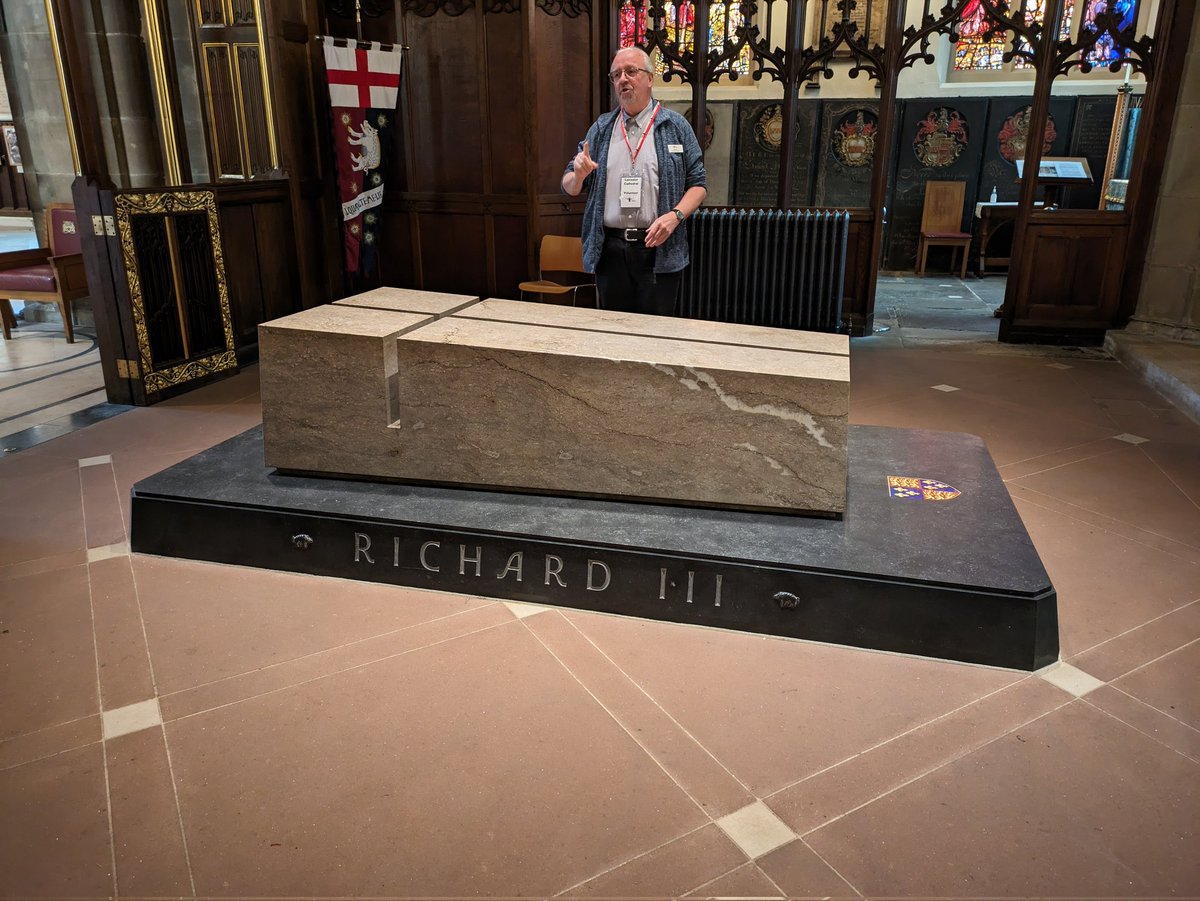We've started our trip with a lovely visit to Leicester Cathedral and we have learnt about Richard IIIs tomb and place of burial!