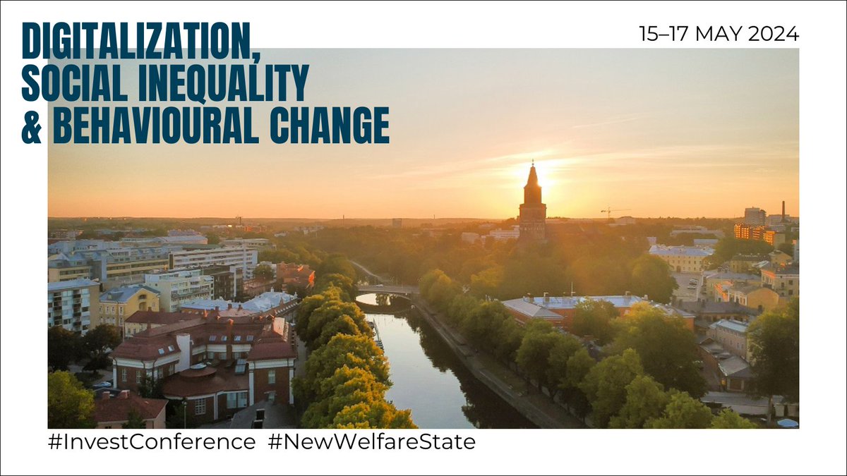 🤩 Preliminary programme now available 🤩

Remember to register by 30 April!

#InvestConference #Inequality #Digitalization #NewWelfareState

utu.fi/invest-confere…
