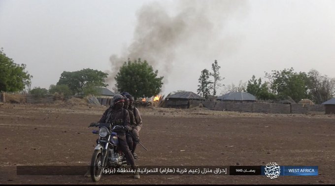 @TimesAlgebraIND Pictures of ISIS burning down Christian villages in #Nigeria a few days ago. Will there be any protest marches organized around the world?