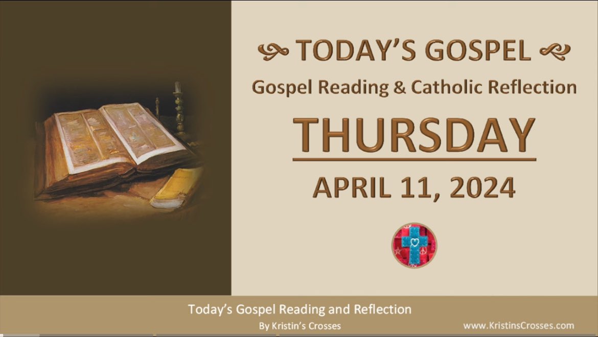 Today, let’s pray for the grace to deepen our faith and to live according to the words of Jesus, who offers us the gift of eternal life. Pray with us @Kristinscrosses Thursday Prayers during Easter: bit.ly/3SEOcDQ Gospel & Reflection: bit.ly/441NBBq