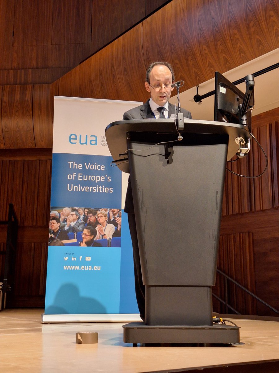 'Educating future generations of Europeans requires integrity, particularly during these challenging times. This is why, among other reasons, we want to shine a light on some common values & principles that bind our sector together' EUA President @JosepMGarrell #EUA2024AnnualConf
