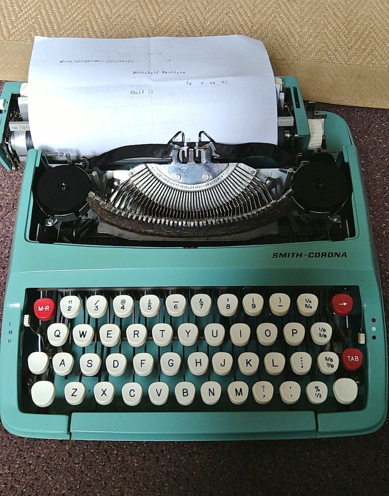 I loaded a new ink ribbon on my old typewriter so I can use it! But some help... Where is the 1 key???