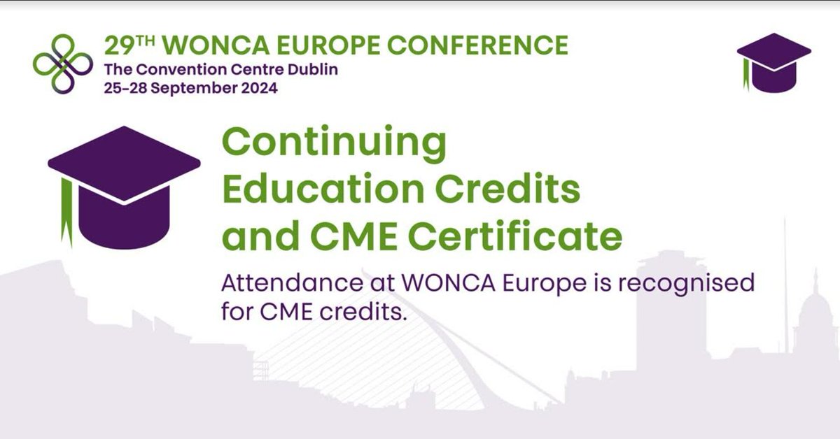 Reason 8 Why You Should Attend #woncaeurope2024: CME Credits. #woncaeurope2024 #GP #familymedicine