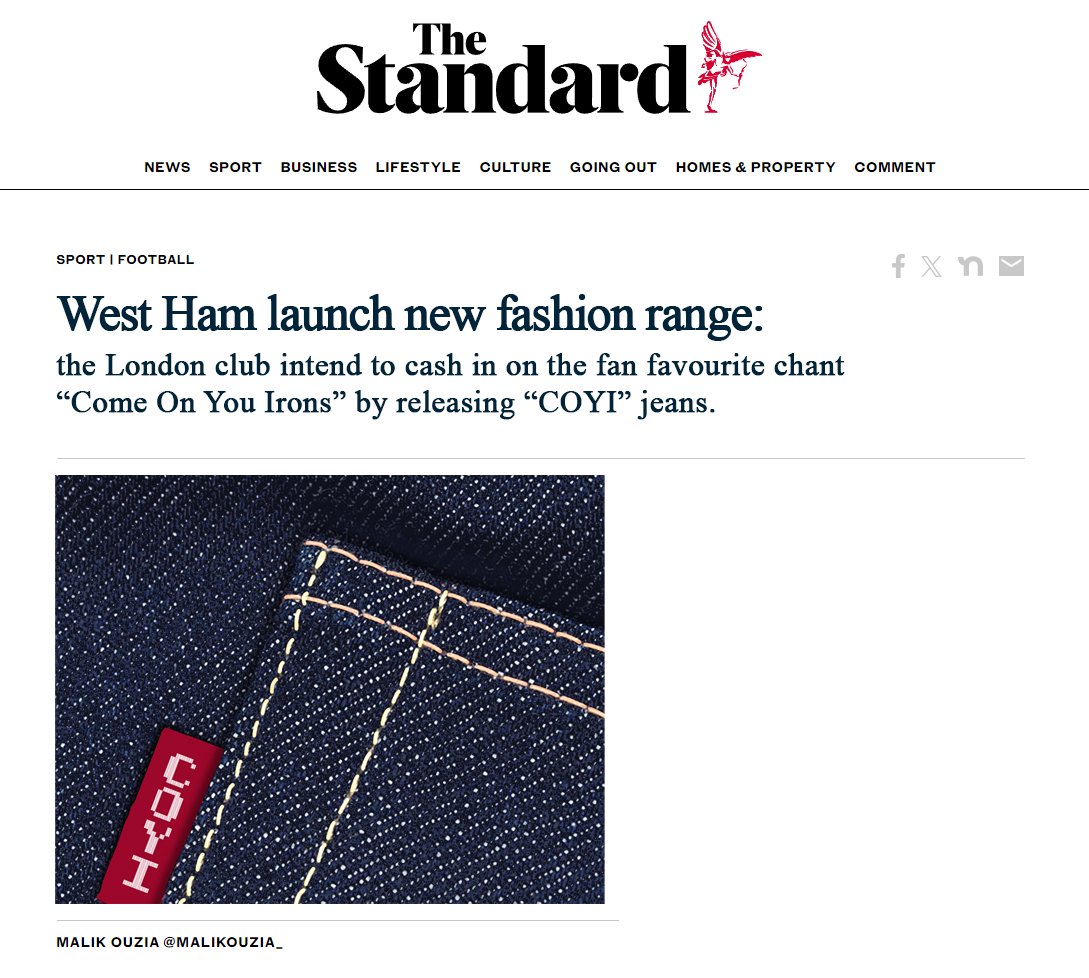 Jesus, is there anything Sullivan won't do for a $buck? Who'd wear them? #WHUFC #COYI