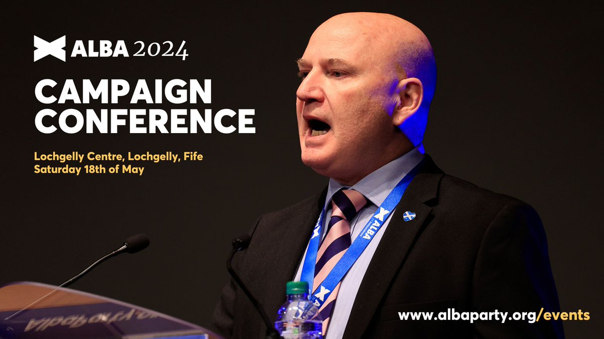 We'd encourage all ALBA members to attend this years Campaign Conference in Lochgelly on the 18th of May! You can grab your ticket below 👇🎟️ albaparty.org/alba_spring_co… #ALBAforIndependence | #ALBA2024