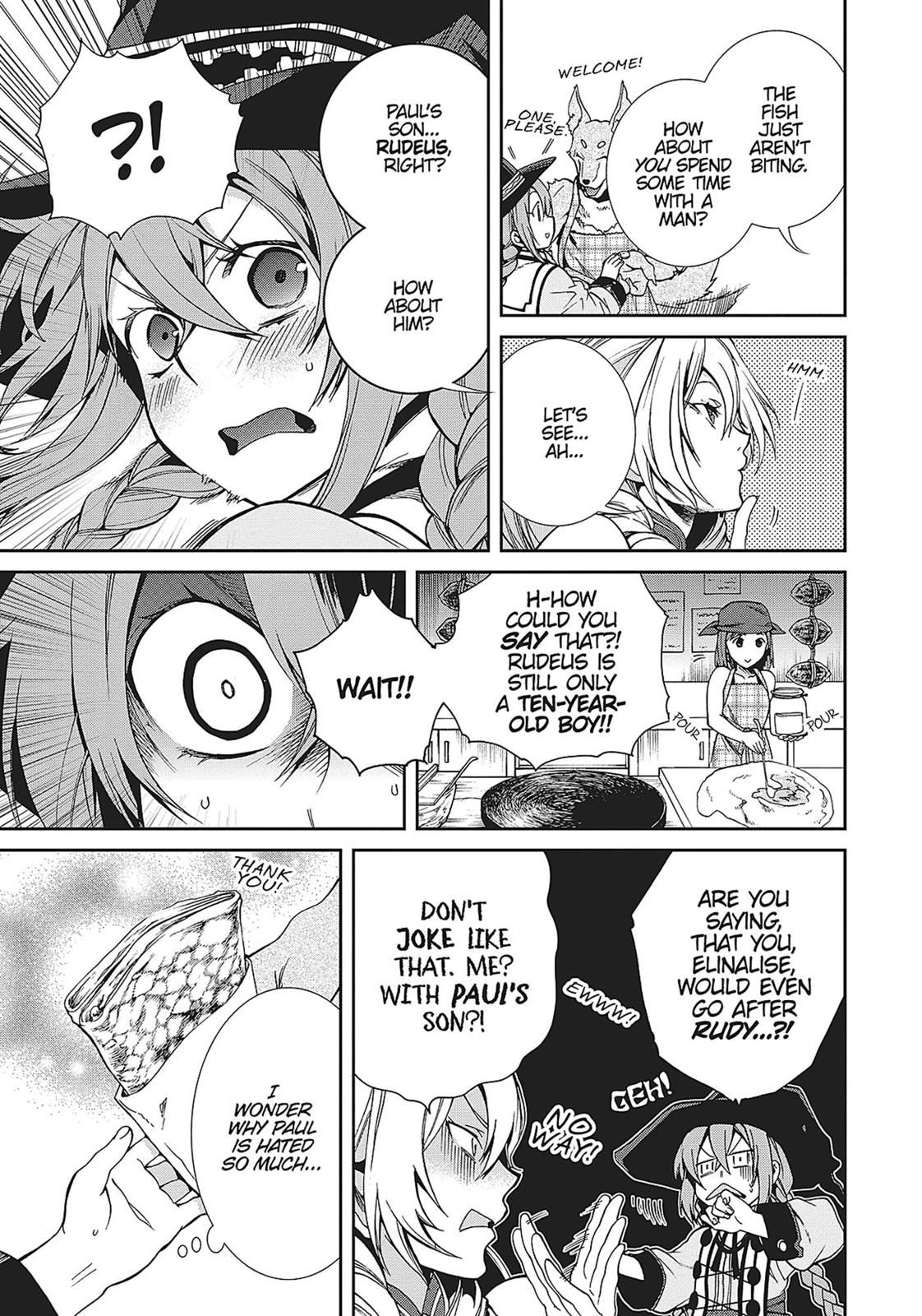 Cloudy on X: “ELINALISE ONLY PASSES ON RUDEUS BECAUSE HE’S PAUL’S 