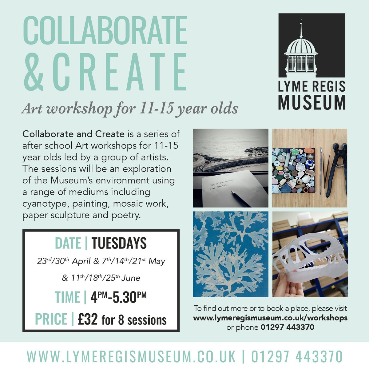 Our new term of 'Collaborate and Create' will start on 23rd April. The after school sessions for 11-15 year olds are held weekly on Tuesdays, 4-5.30pm, and are led by a group of local artists. For more information and to book, please see the link in our bio.