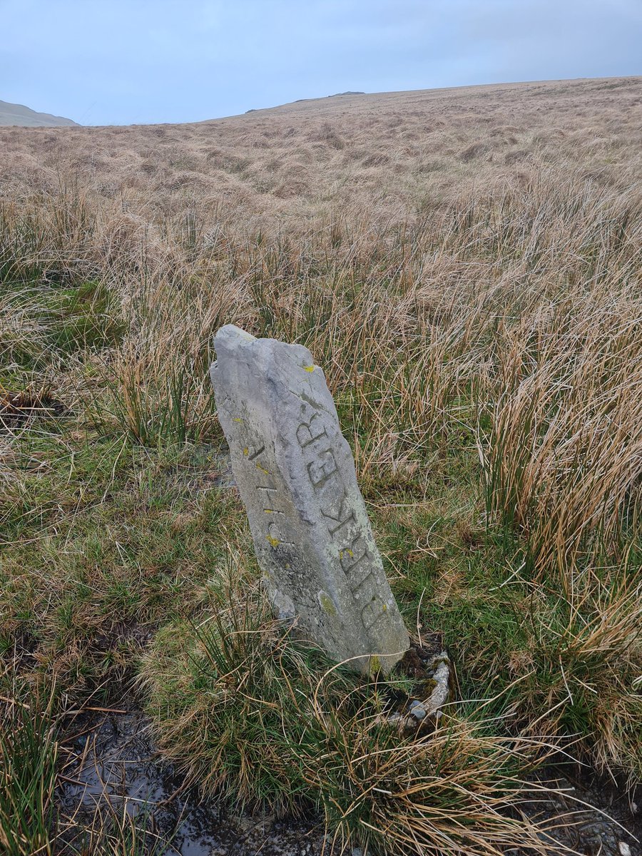 Boundary marker on the Birker Fell Road. Not quite sure what caregiry this falls into. #TrigThursday #TrigPointThursday #FingerpostFriday #LakeDistrict #Lakes #Cumbria