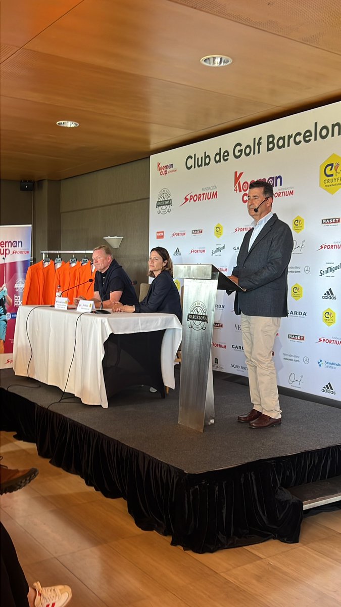 Hoy en la rueda de prensa de presentación de la IV edición de la Koeman Cup by <a href="/FundSportium/">Fundación Sportium</a> 👏

Un torneo de golf solidario que se celebrará este julio en el Club de Golf de Barcelona