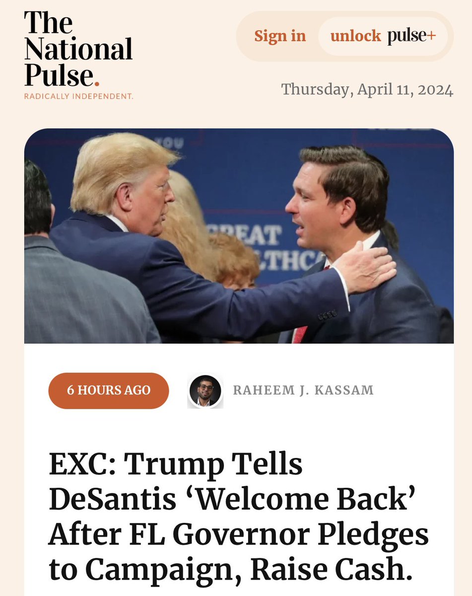 Trump posted an article multiple times that accused DeSantis of being a pedophile. He elevated, praised, & continues to hang out with activists who accused his wife of faking her cancer. And now Ron will raise money for him. Welcome to the Cruz/Graham/Rubio Grovel Club, Desantis.