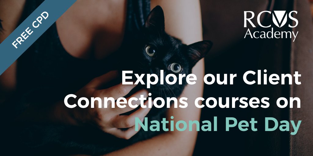 Today is National Pet Day! As a reminder to your pet owners who own cats, compulsory cat microchipping is going to be law from 10 June. Explore RCVS Academy’s microchipping course to support your pet owners and veterinary team. Access the RCVS Academy here ow.ly/aObs50RcWvF
