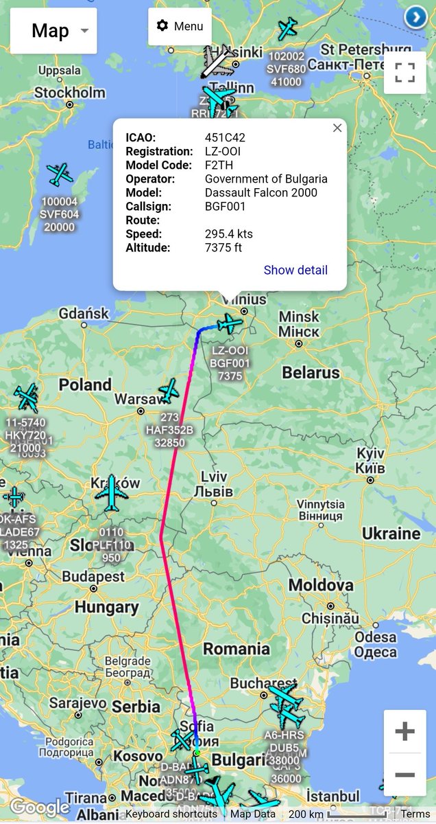 scan_sky's tweet photo. Couple More Government Officials Heading To #Vilnius ๐ฑ๐น For The #ThreeSeasSummit.
Hellenic Air Force ๐ฌ๐ท - Falcon 7X - 273 - #HAF352B
Government Of #Bulgaria ๐ง๐ฌ - Falcon 2000 - LZ-OOI - #BGF001 https://t.co/leokGEuRpg