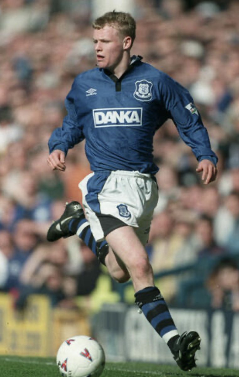 #TBT OTD 27 years ago. My debut for my beloved blues at the tender age of 17. ⚽️ Everton 1-0 Spurs 11th April 1997 Goodison Park. 🔥