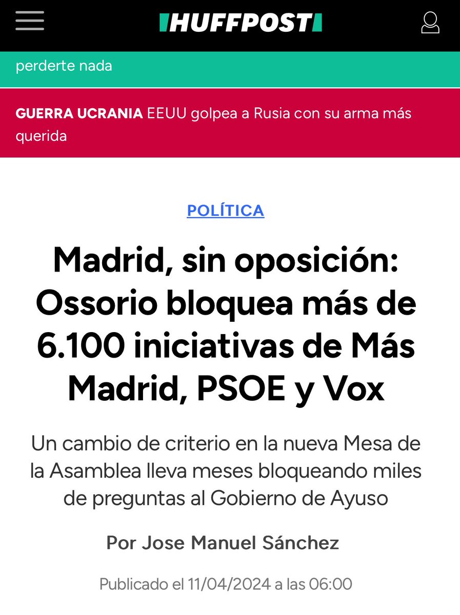 Tenemos un problema serio de calidad democrática. Abro hilo 🧵 con ejemplos de iniciativas que nos han vetado, sin justificación, sobre muertes en residencias, racismo, pisazos, transparencia, Quirón, MAR, etc.👇🏼 1/6