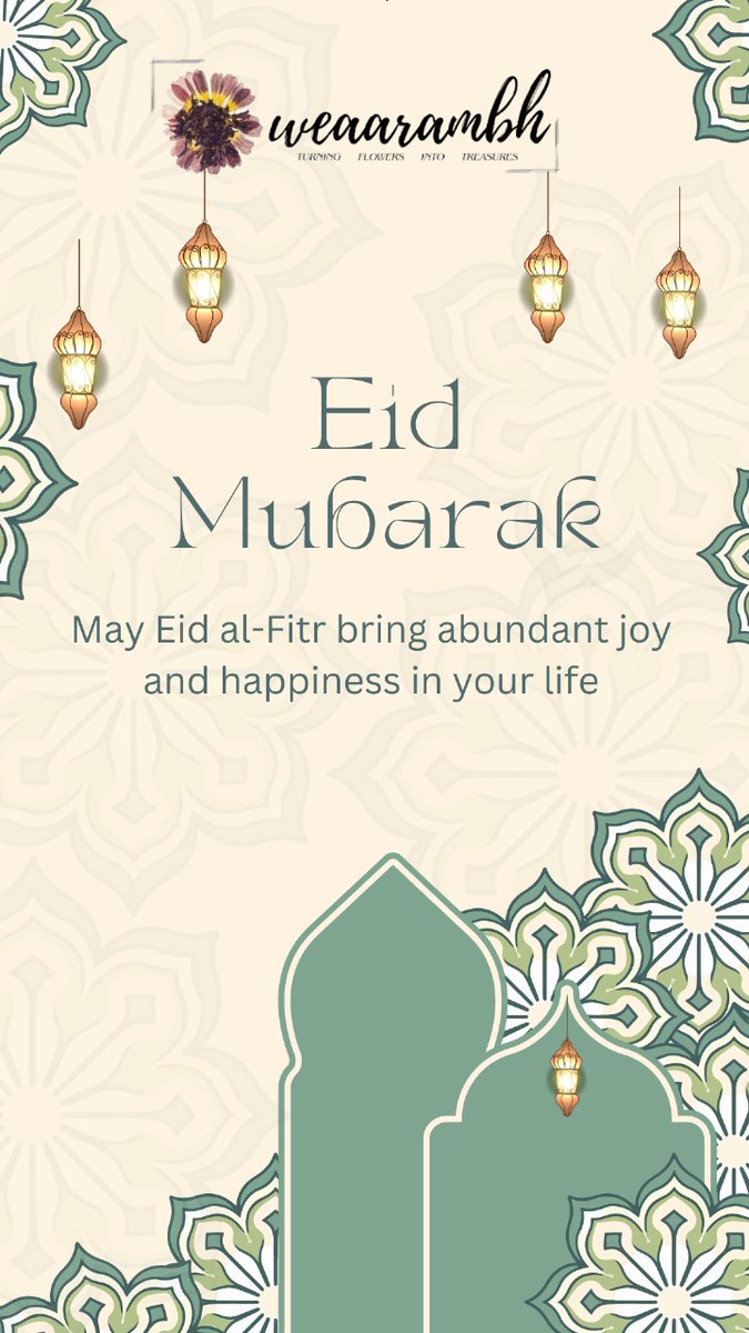 On this auspicious Eid al-Fitr, may the light of faith guide you, the warmth of community embrace you, and the blessings of the divine surround you and your loved ones. Eid Mubarak! At Weaarambh, we transform waste into treasures, celebrating the beauty in transformation.