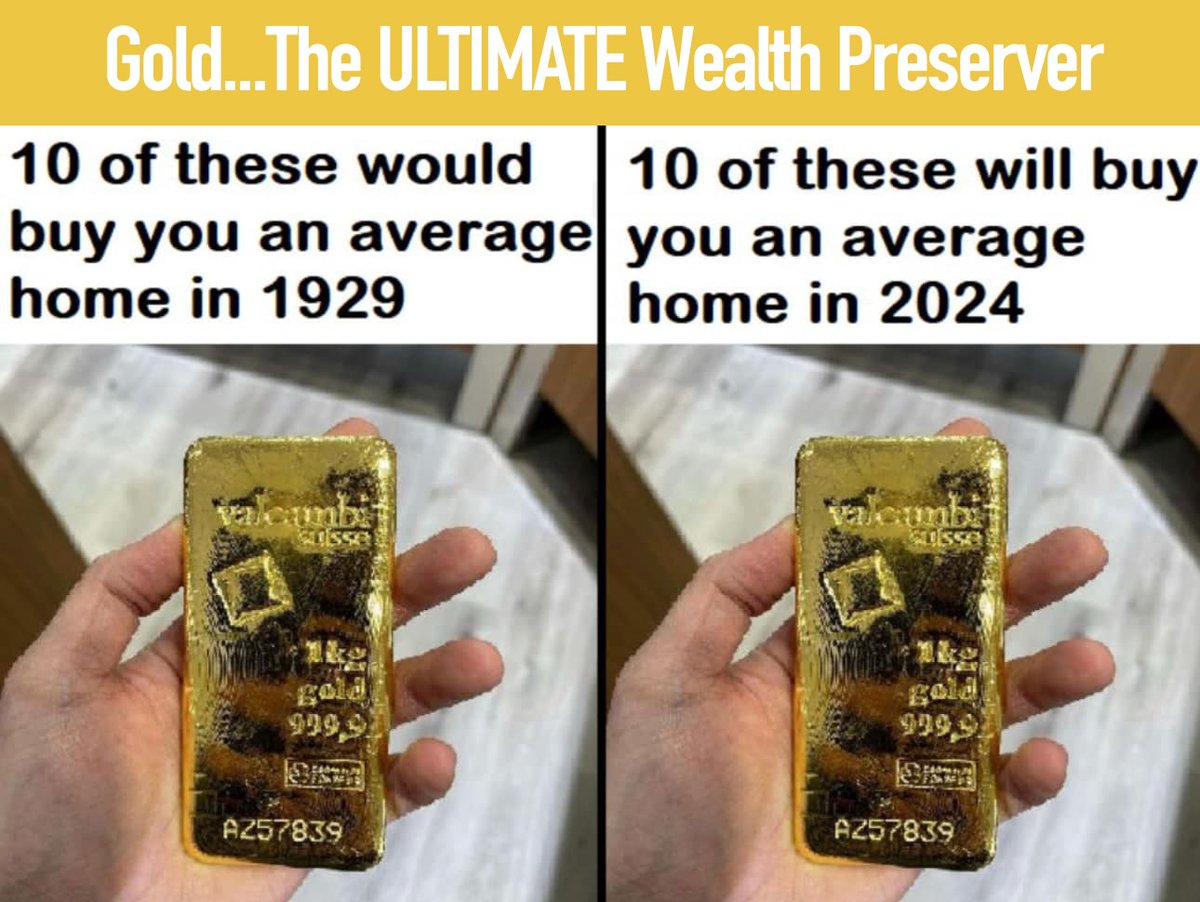A great visual example of how good Gold is as a wealth-preserver.
If you want to find out more about buying gold for your future call our trading desks today on: (01) 447 5975 or info@corebulliontraders.ie #gold #goldbullion #investment