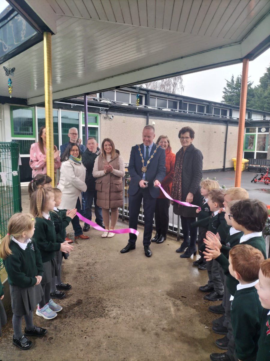 I was delighted to officially open the new playground at St. Aloysius PS Lisburn. A fantastic new space enhancing the learning through play opportunities at the school whilst creating many happy memories along the way. Well done to all the staff & PTFA for making this possible.