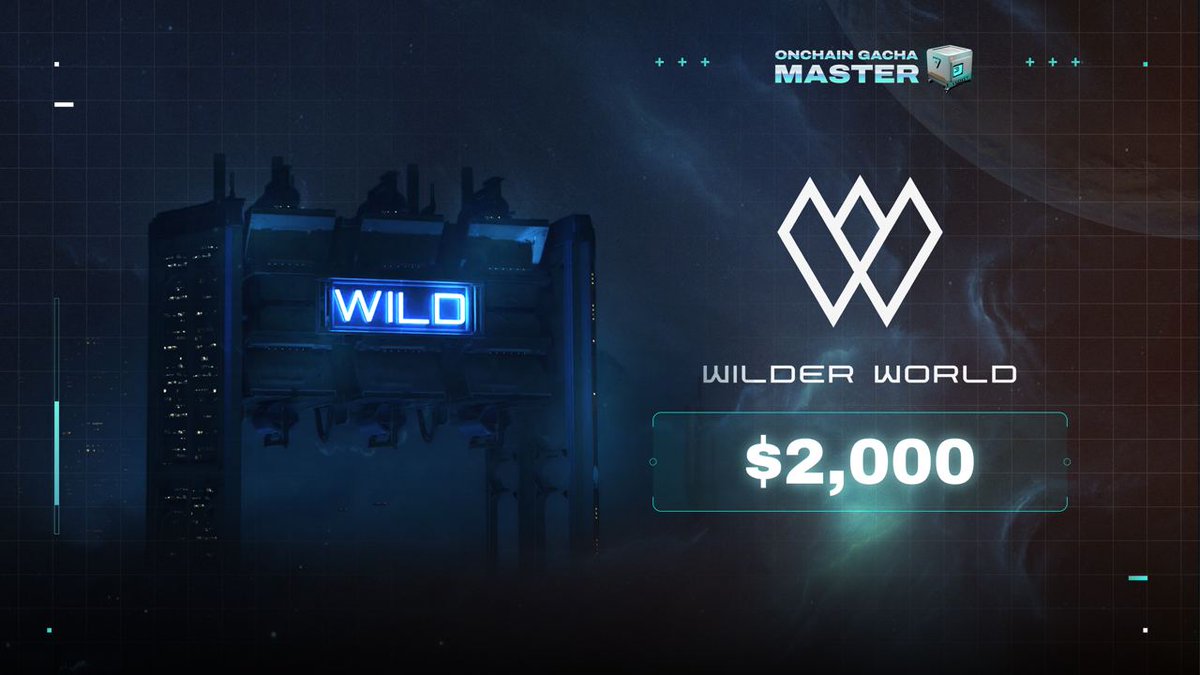 Welcome @WilderWorld to Space3 Onchain Gacha Master 😌  

This massive multiplayer metaverse uses cutting-edge technology to create a photorealistic, AI-powered blockchain experience.  

Spin with Wilder World to unlock $2,000 prize pool 🎁

space3.gg/missions/wishl… 

(1/4)