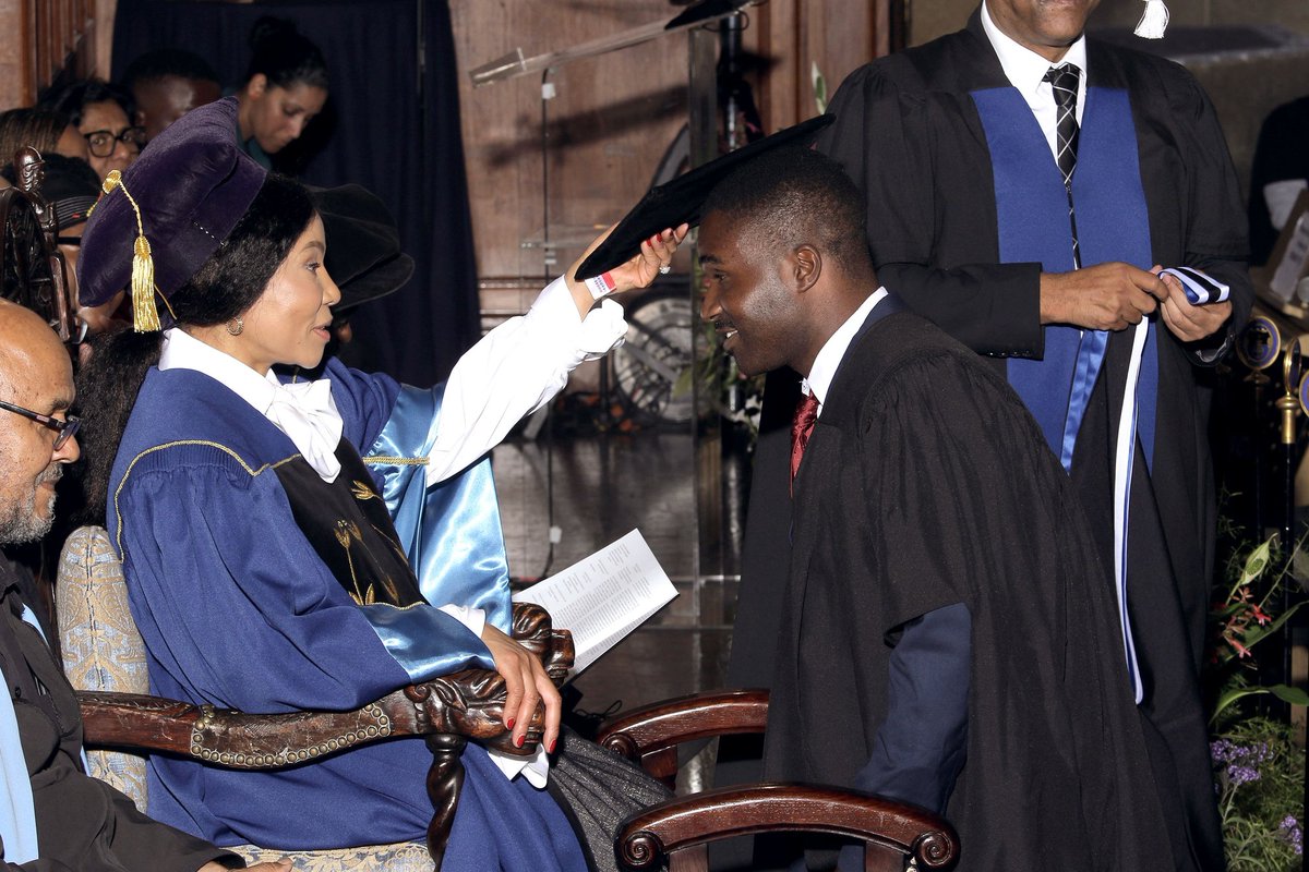 NdondoSolomon's tweet photo. 🎓✨ Just received my MPhil in Development Studies from @UCT_news. This journey has been challenging, but it's a testament to the power of determination and hard work. Thank you to everyone who supported me along #FirstGenGrad #UCTGraduation #DreamsDoComeTrue https://t.co/raxcLHAl7I