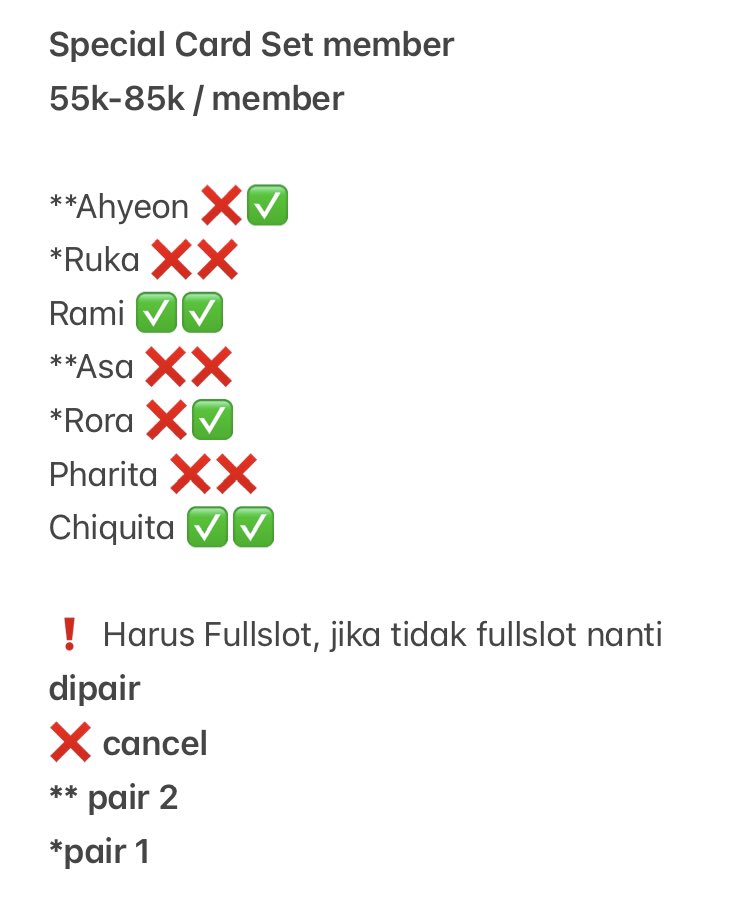 jayyenyenthai's tweet photo. want to sell
YGtag Ygs special card babymonster album

🏠Dom bandung
✅Cicil/fullco shopee
✅Worlwide

Tg. Wts lfb special photocard card yg tag
ygs ahyeon ruka asa rora pharita chiquita rami

❗️Pict not mine

#ตลาดนัดbabymonster #ตลาดนัดเบม่อน https://t.co/EP3JOuaNdB