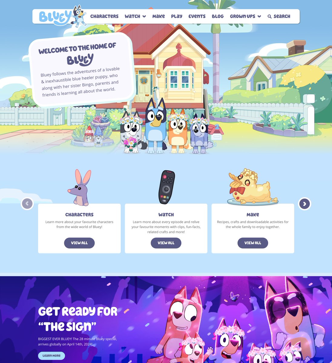 OfficialBlueyTV's tweet image. The official #Bluey website has been nominated for a #Webby! 🖥️ 

The public decide who wins &amp;amp; you can vote here 👉 vote.webbyawards.com/PublicVoting/#…