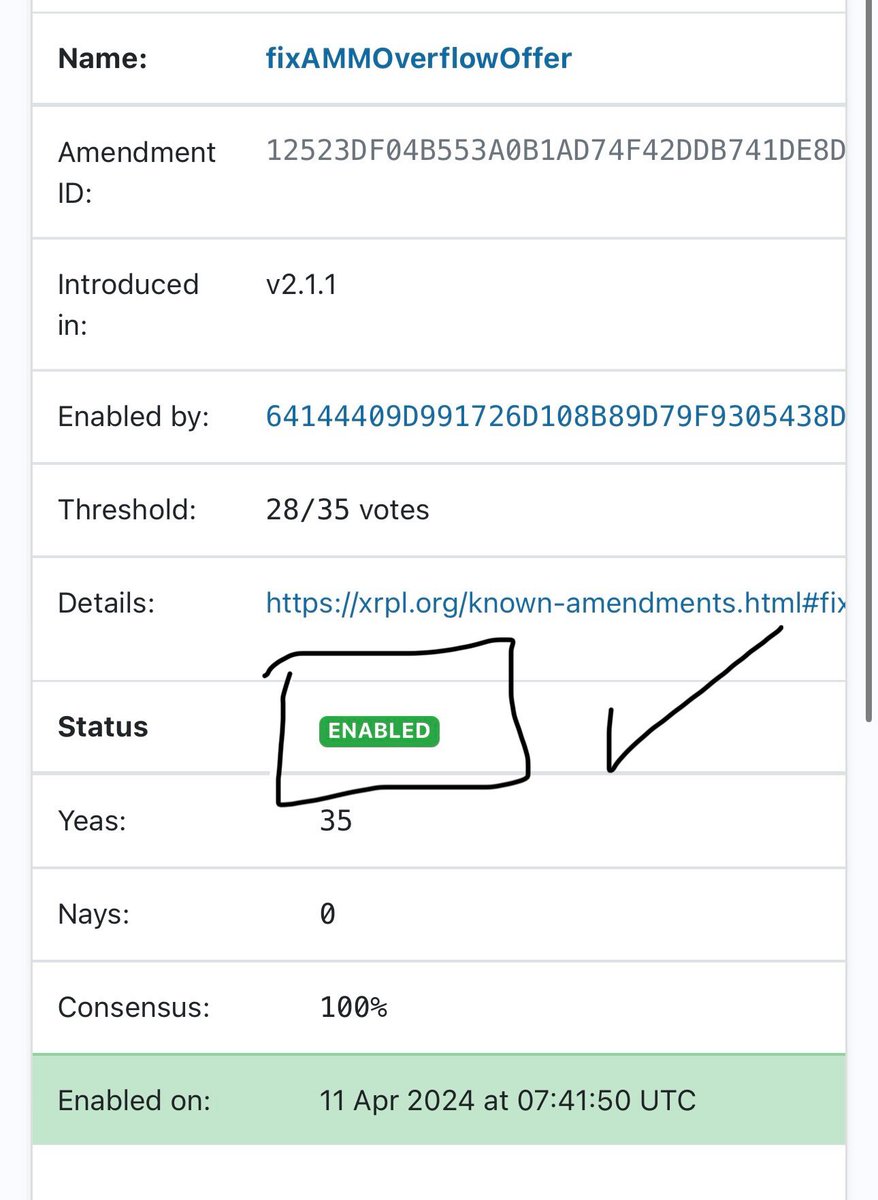 The XRP Ledger Automated Market Maker fix is now live. It's safe to deposit and use the AMM again, but as mentioned before, take it easy 😊 (please!) Thanks to everyone in the community who helped to handle the situation in the initial phase of the bug! Happy AMM Day🤗