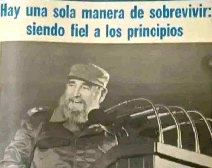 Hay que ser fieles a los principios hasta las últimas consecuencias. #Cuba