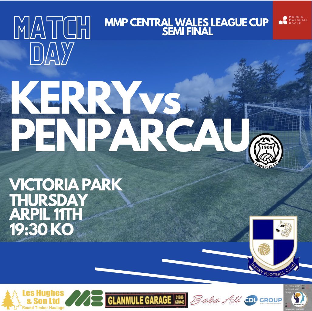 MATCHDAY!

Big night for the Lambs as we face @FcPenparcau in the league cup semi final. Come and get behind the lads in Llanidloes tonight! 🔵⚪️ #WATL