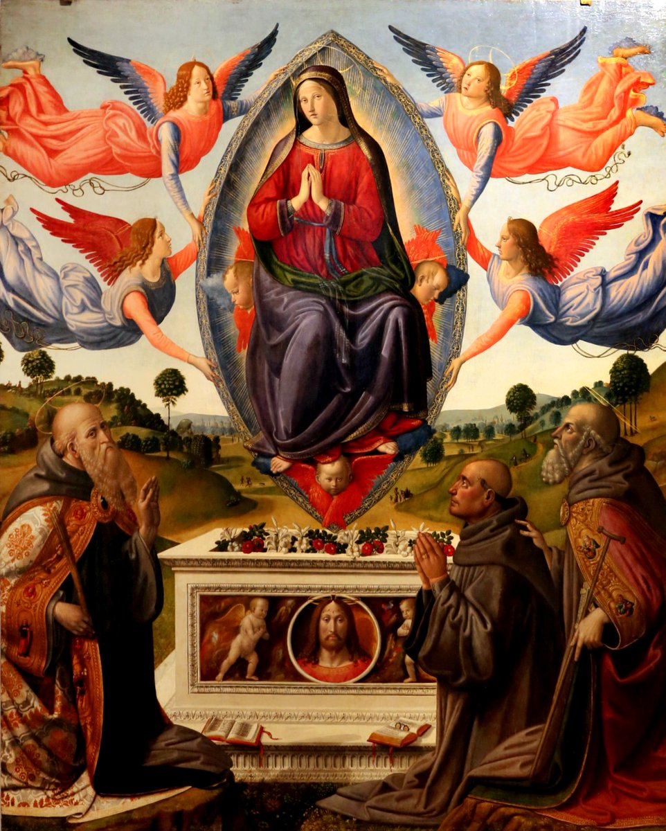 Cosimo Rosselli (1439 - 1507) - The Assumption of the Virgin with Saints